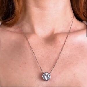 Melinda Maria Silver Minimalist Necklace